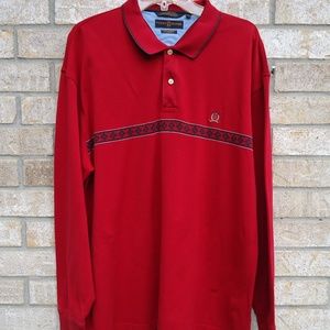 SIZE XL. Tommy Hilfiger long sleeve golf polo shirt.